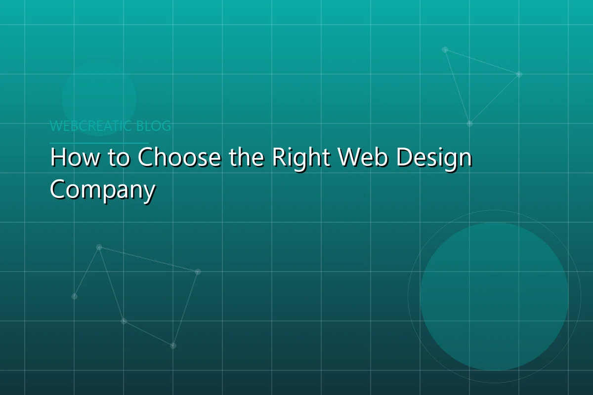 Featured article image preview for How to Choose the Right Web Design Company