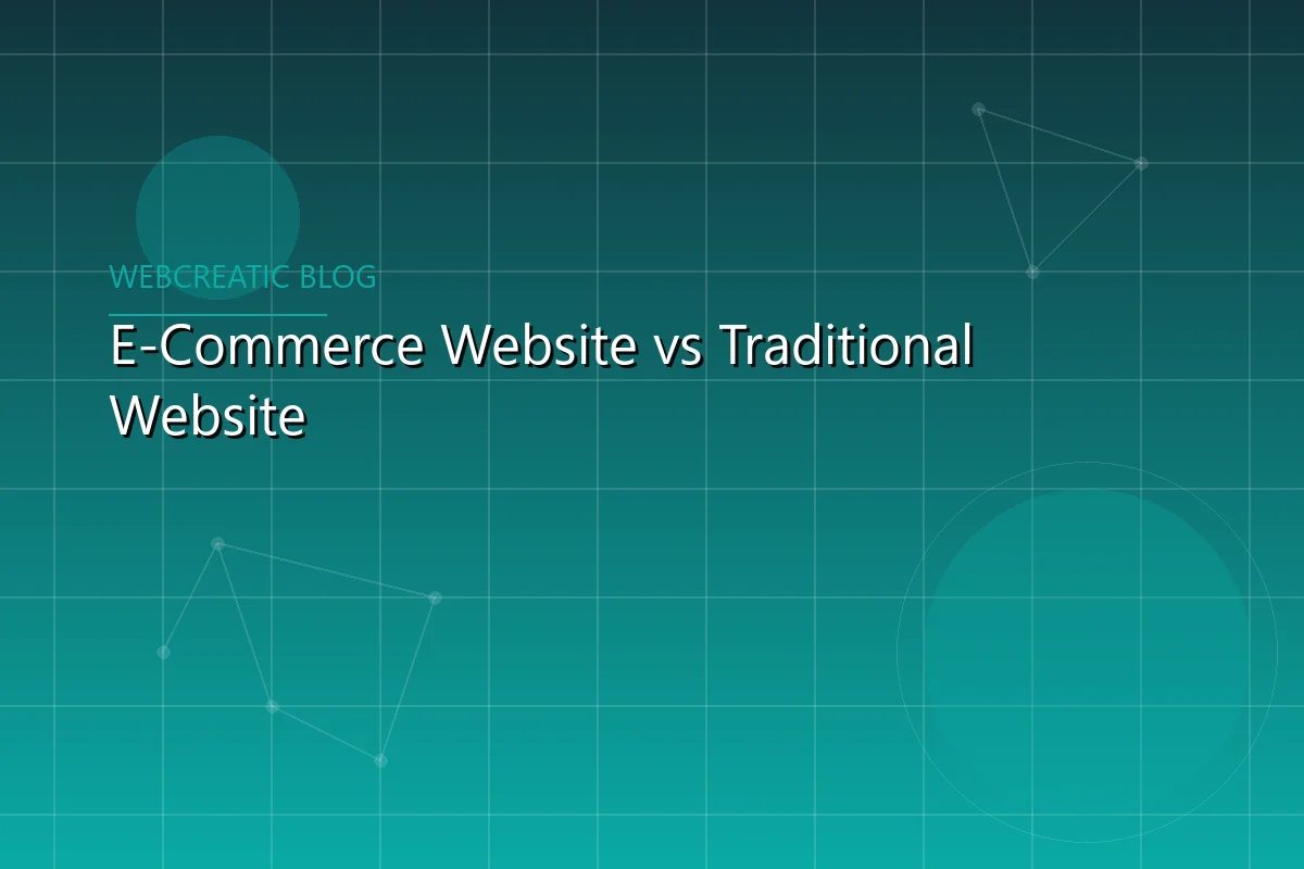Featured article image preview for E-Commerce Website vs Traditional Website
