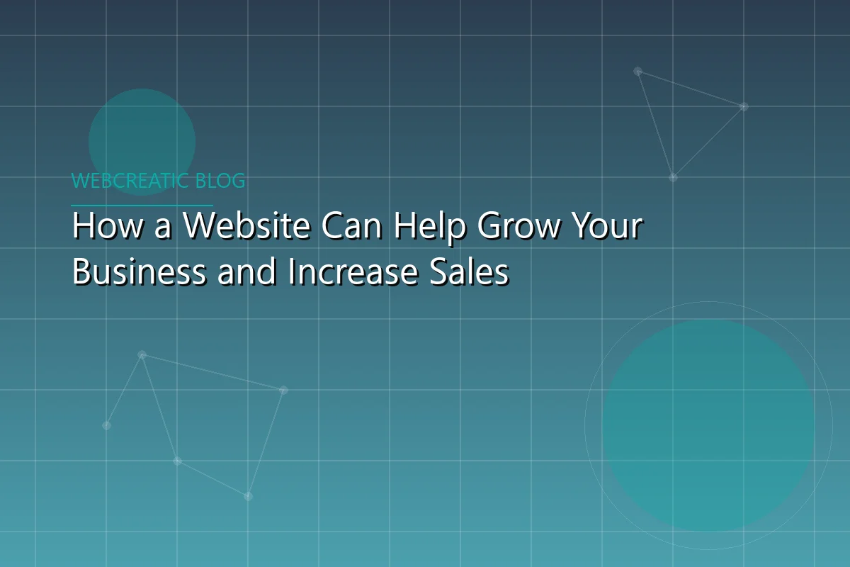 Featured article image preview for How a Website Can Help Grow Your Business and Increase Sales