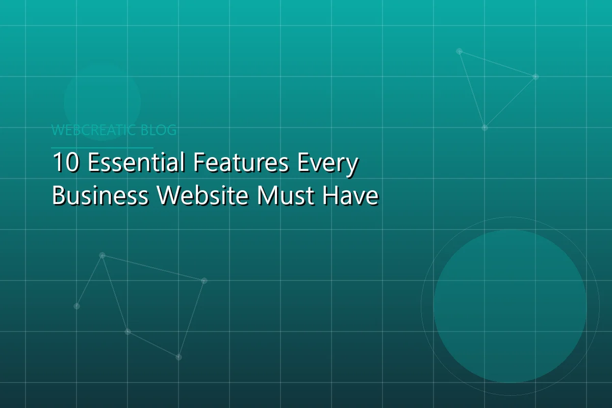 Featured article image preview for 10 Essential Features Every Business Website Must Have